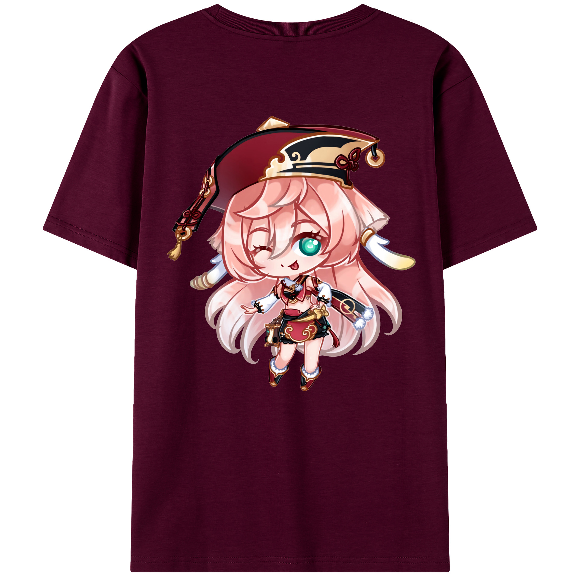 げんし神 ヤンフェイ genshin Yanfei レディース半袖Tシャツ(バックプリント)